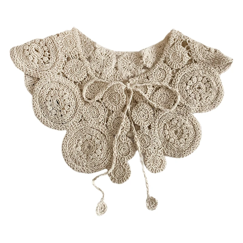 Винтажный кардиган Крючковой вязки шаль шарф с принтом в виде кружков для