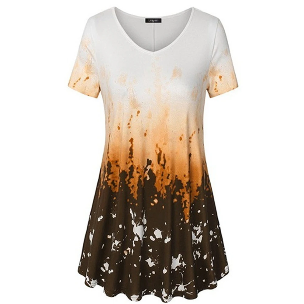 

Women Printed Pregnant T Shirt Maternity Sleeve Pregnancy Clothes Crew Neck Print Casual Top T-shirt Gradient Oversized Tees