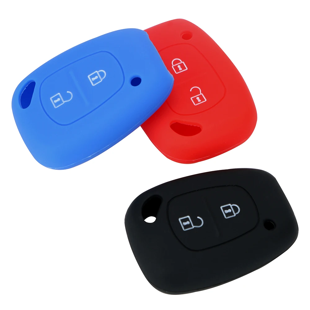 Чехол для автомобильного ключа силиконовый чехол автостайлинг 2 кнопки Renault Trafic