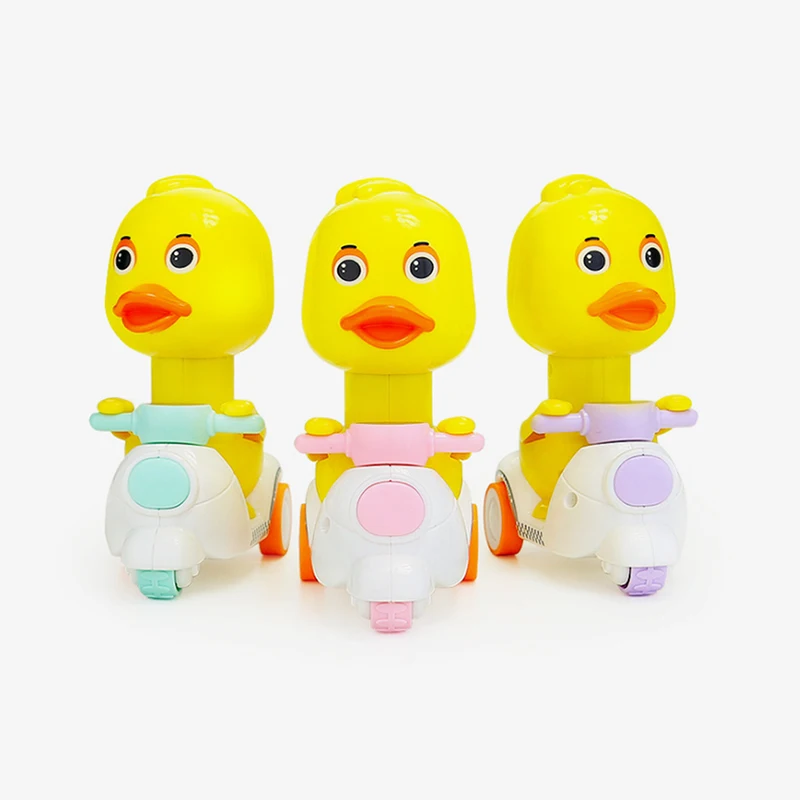 Детская Милая мультяшная заводная игрушка Желтая утка мотор для мальчиков и