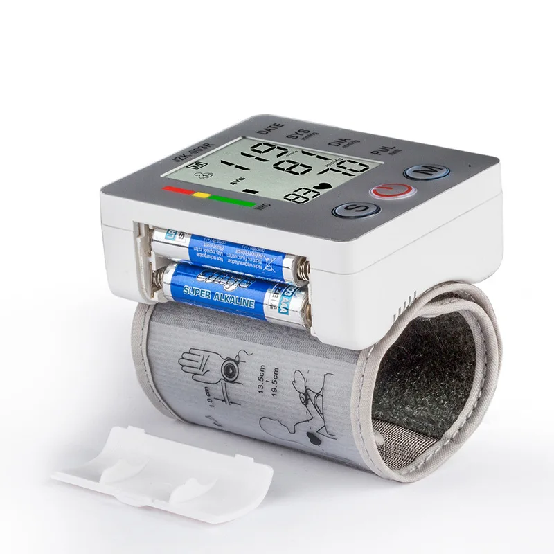 JZIKI кровяного Давление монитор Heart Beat Meter машина цифровой ЖК тонометр Сфигмоманометр измерения автоматический белый пульсометр на запястье товары для здоровья измерение кровяного давления