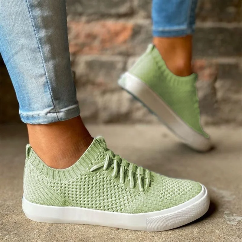 

Platform Mesh Breathable Loafers Shoes Women 2021 Autumn Flats Sneakers Boots Sport Designer Vulcanized Cozy Casual Shoes Female