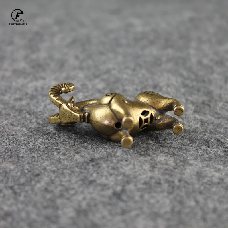 Медный лидер овец маленькие украшения античная латунь миниатюрная Статуэтка