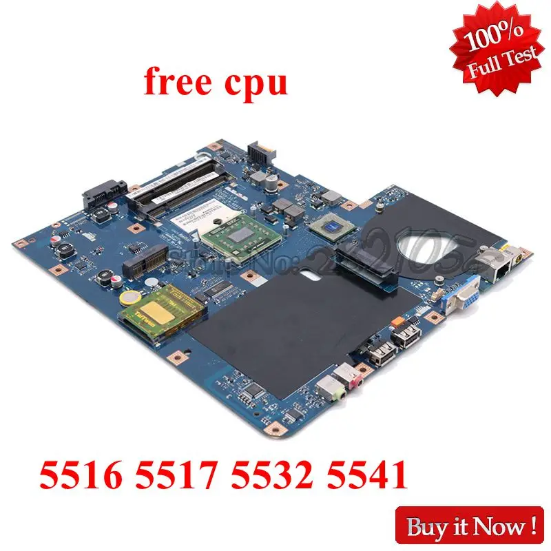 NOKOTION MBPGY02001 MB. PGY02.001 для acer aspire 5516 5517 5532 5541 Материнская плата ноутбука LA-4861P DDR2 гнездо S1 Процессор