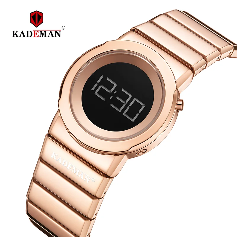 KADEMAN цифровые женские часы с ЖК дисплеем новые модные наручные топовые Брендовые