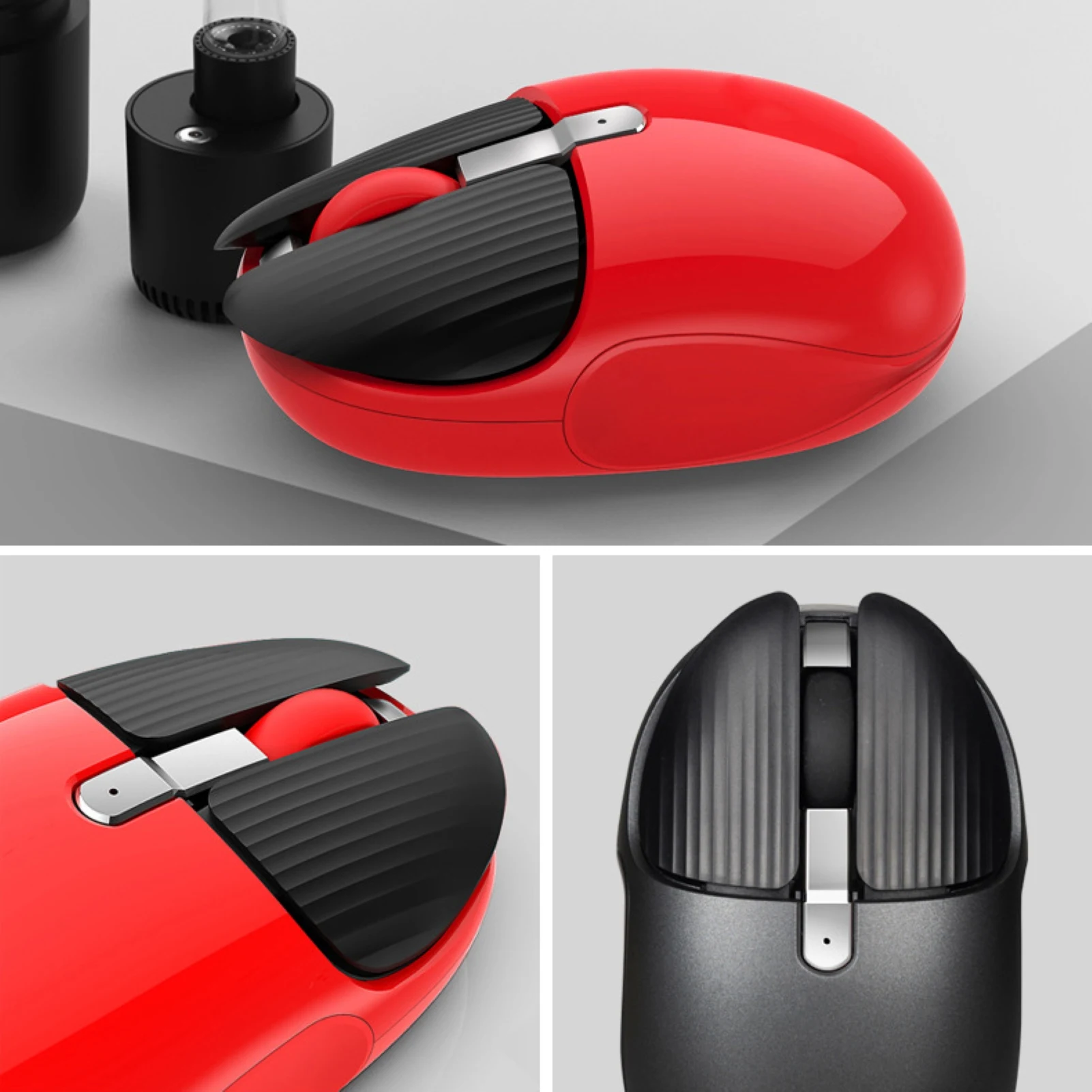 

Rechargeable Wireless Bluetooth 2.4GHz Mute Mouse Home Office Computer Supply