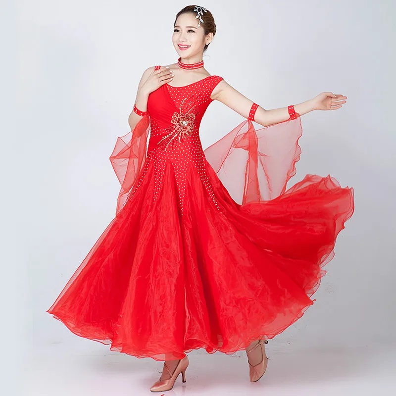 

New Arrival Modern Dance Skirts Women Lycra Newest Design Woman Modern Waltz Tango Dress/standard Competition Dress