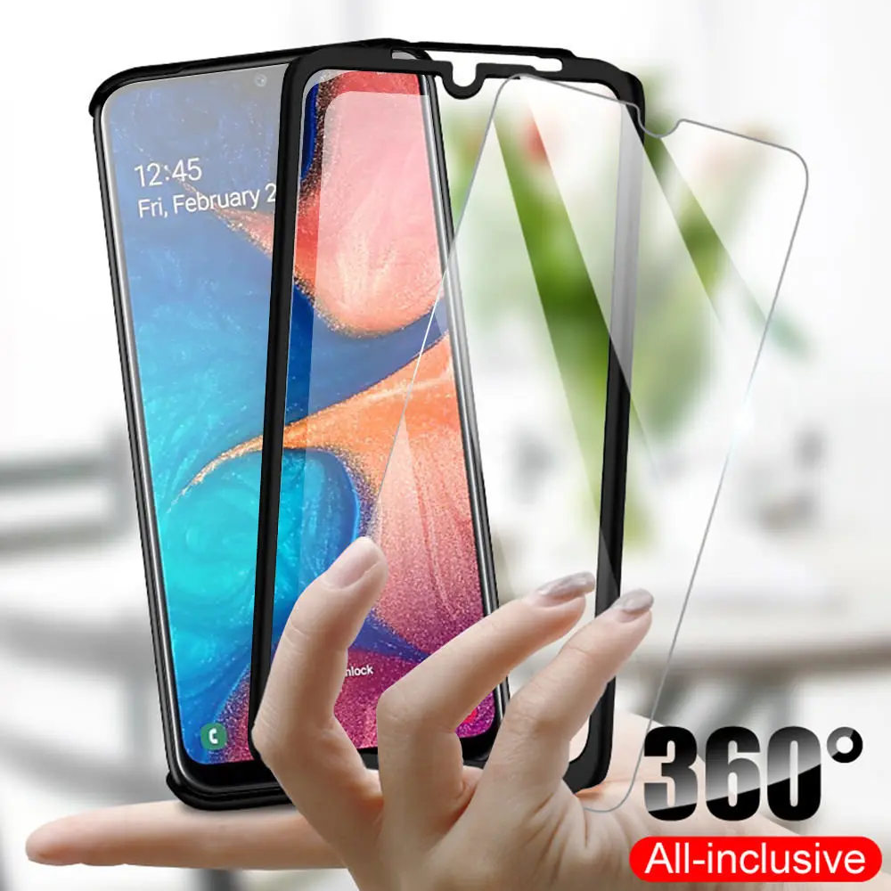 Чехол для телефона на 360 градусов Samsung Galaxy S20 Ultra 5G S9 S10 Plus S10e S7 Edge Жесткий Тонкий