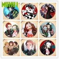 free shipping anime demon slayer kimetsu no yaiba brooch pin badges for clothes backpack decoration childrens gift b014