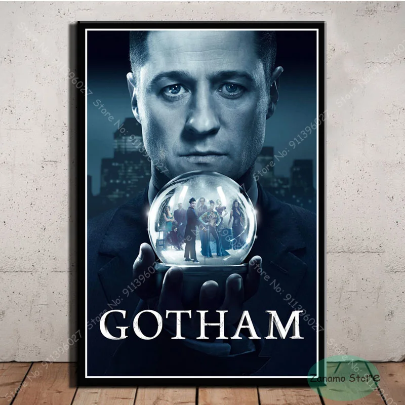 Подарочная картина ZT022 из сериала Готэм 3 сезона Постер маслом искусство на стену