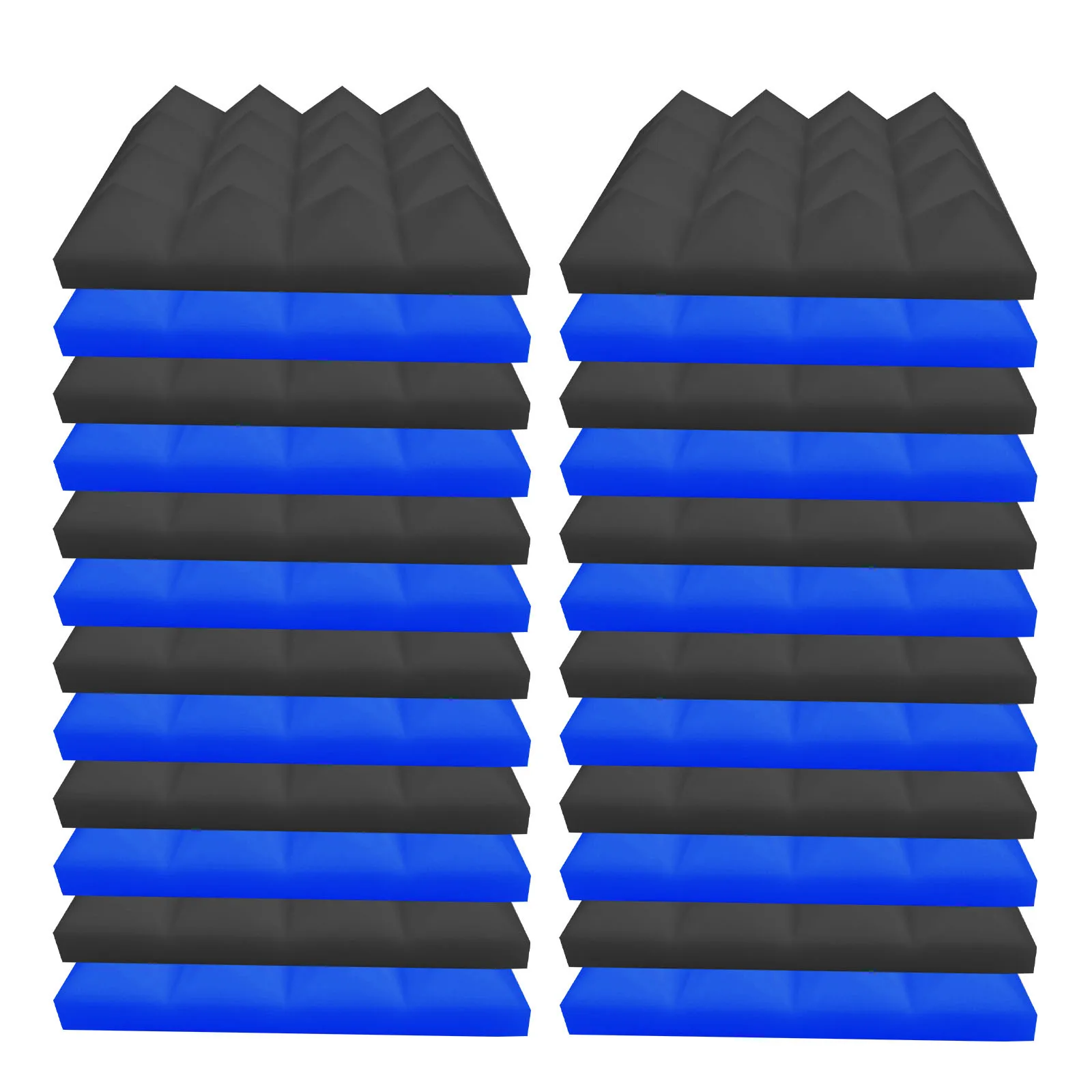 24pcs Acoustic Foam Stop Absorption Sponge Studio Ktv Soundproof 3d Wallpaper Home Decor Waterproof And Noise Proof | Дом и сад