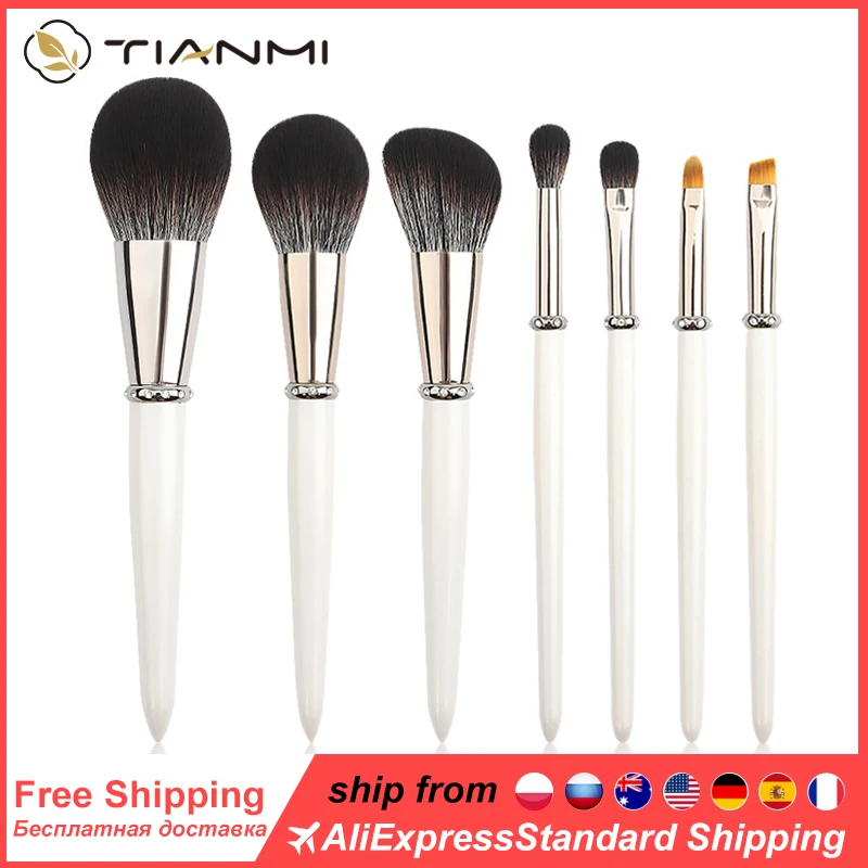 7 шт. алмазные кисти для макияжа набор кистей глаз инструменты красоты веерный