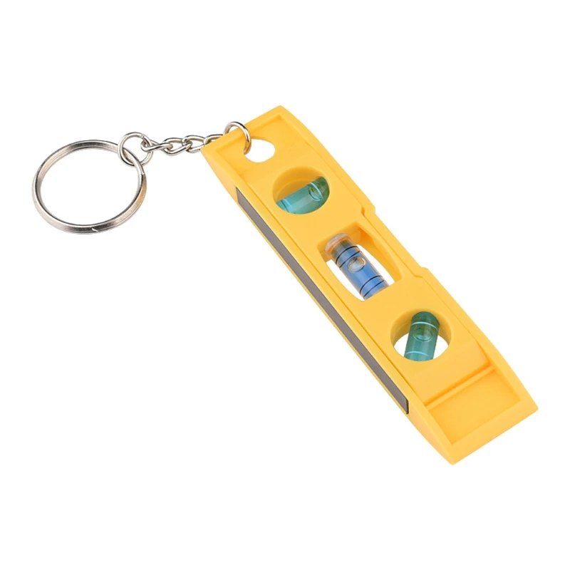 

H7JB Mini 3 Bubble Level with Keychain Magnetic Torpedo Level Measuring Tool，Plumb/Level/45-Degree Measuring Level Bubble