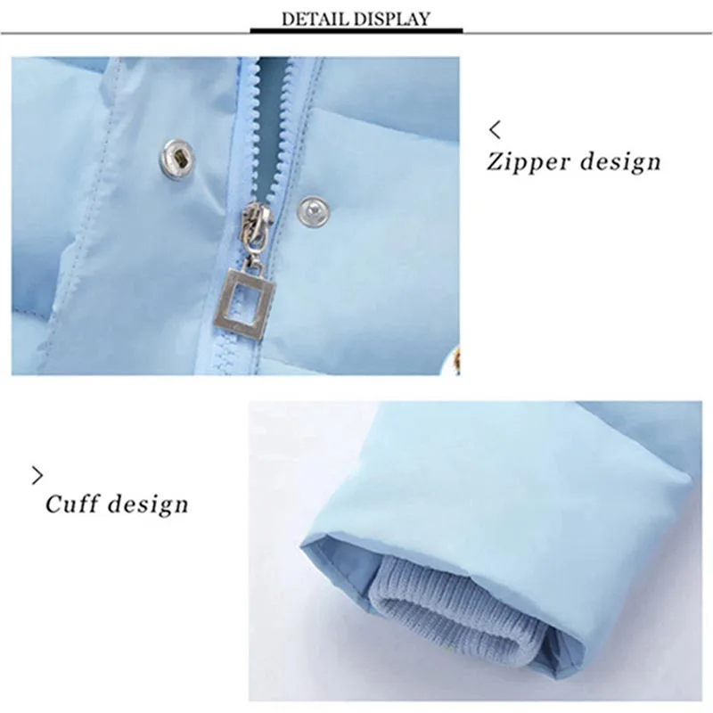 Детский комплект зимней одежды из куртки и штанов на утином пуху с меховым