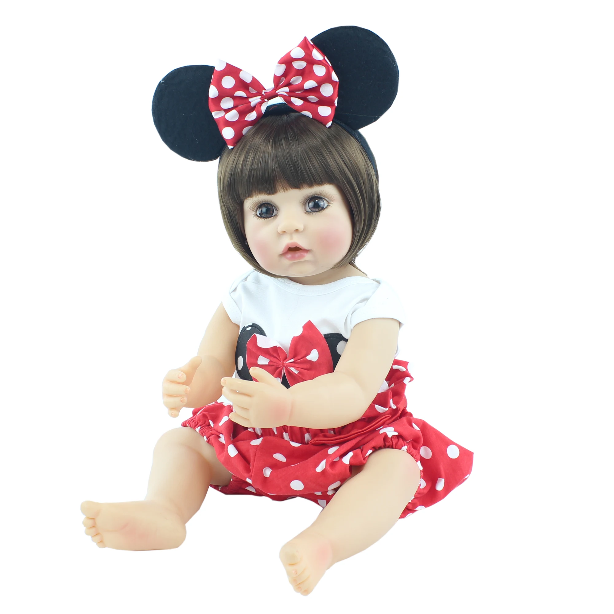 Мягкая силиконовая кукла-реборн BZDOLL Реалистичная виниловая кукла для