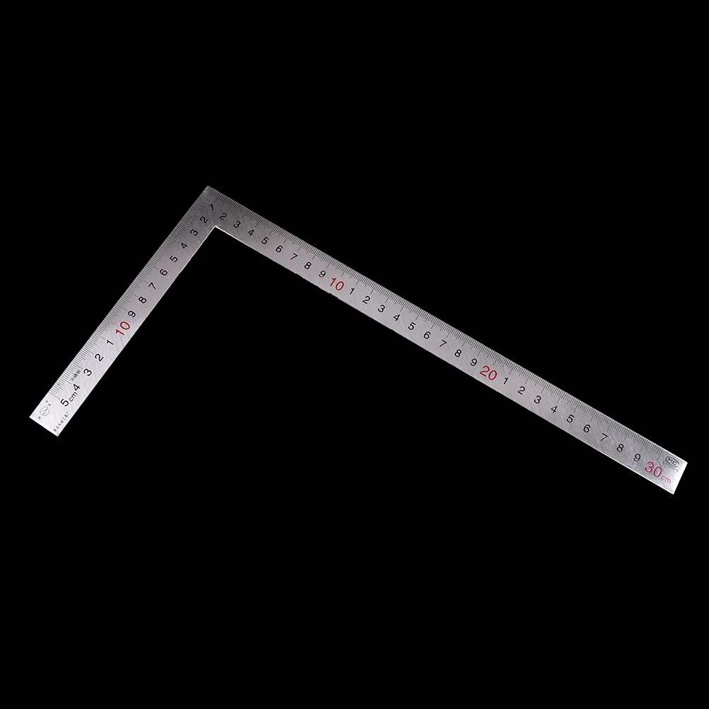 

Metal Steel Square Set Woodworking Wood Measuring Tool Right Angle Ruler 90 Degrees Measurement Instruments Thickness 1.2mm