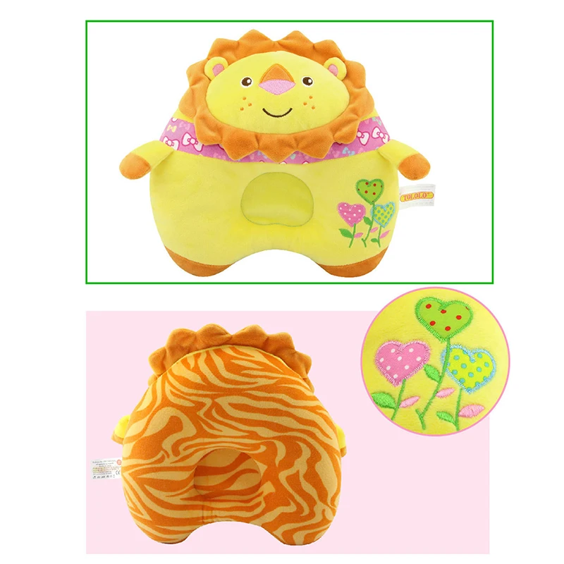 

Baby Appease Dolls Cartoon Animal Plush Toy Newborn Infant Anti-rollover Sleeping Head Positioner Pillow Cartoon Pillow