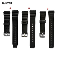 16mm 18mm 20mm 22mm rubber silicone strap suitable for casio g shock watch replacement strap sport waterproof watch wristband