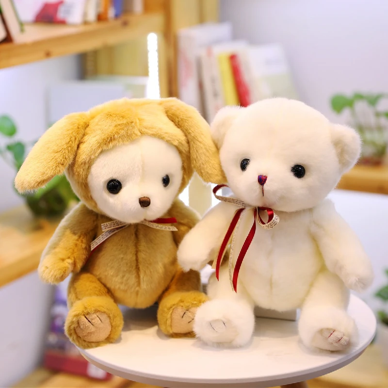 

New Super Cute Dress Up Bear Plush Stuffed Toy Doll Car Family Party Decorations Children Girlfriend Birthday Holiday Gifts