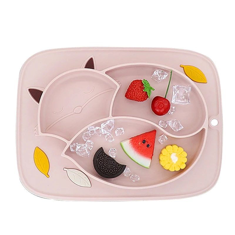 

Feeding Suction Plates Baby Food Place Mat Kids Silicone Tray Vajillas Plato Infant Dishes Pratos Child Eating Bowl Infantil