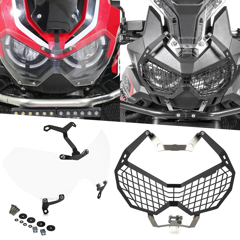

For Honda Africa Twin CRF1100L CRF1100 L1 CRF 1100 L 2020 2021 - NEW Motorcycle Headlight Head Light Guard Protector Cover