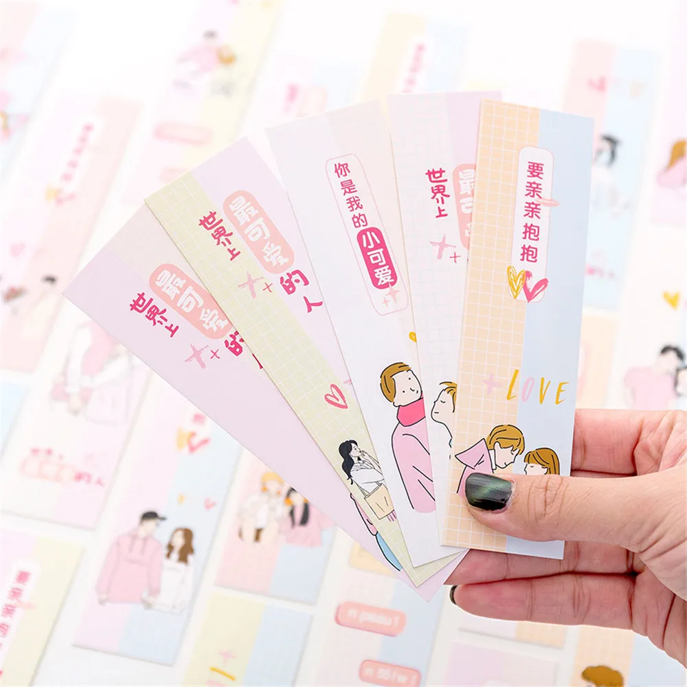 30 шт. милые закладки Kawaii Канцелярские карточки сообщения бумажные разделители