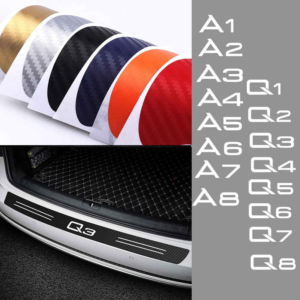 Наклейка на задний бампер Audi Sline A1 A2 A3 A4 A5 A6 A7 A8 Q1 Q2 Q3 Q4 TT RS4 |