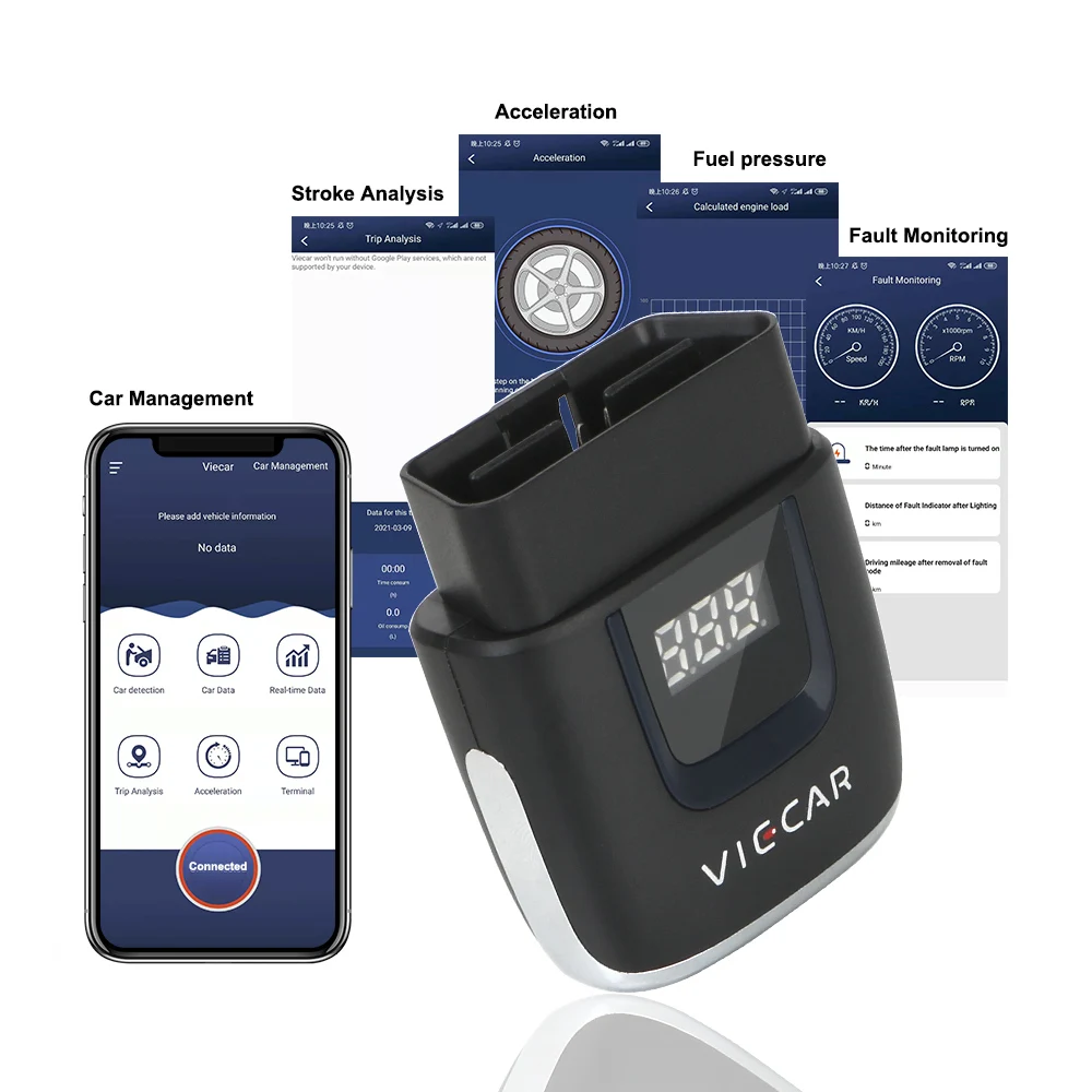 

Viecar ODB2 Mini OBD II for Android/IOS Type-C Bluetooth 4.0 ELM 327 USB Scanner Car Diagnostic Auto Tool V2.2 Code Reader