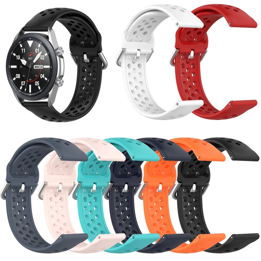 Ремешок спортивный Samsung Galaxy Watch 3 45 мм/41 мм Воздухопроницаемый браслет для 46 Gear S3