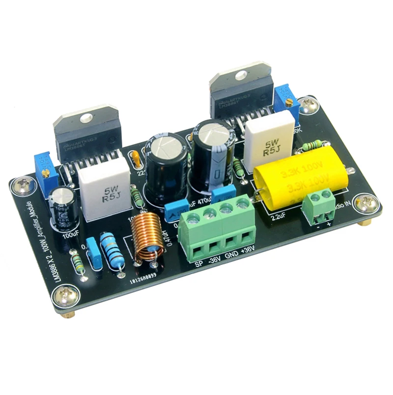 LM3886 параллельный 100 Вт моно-класс AB DC аудио усилитель мощности сборная плата |