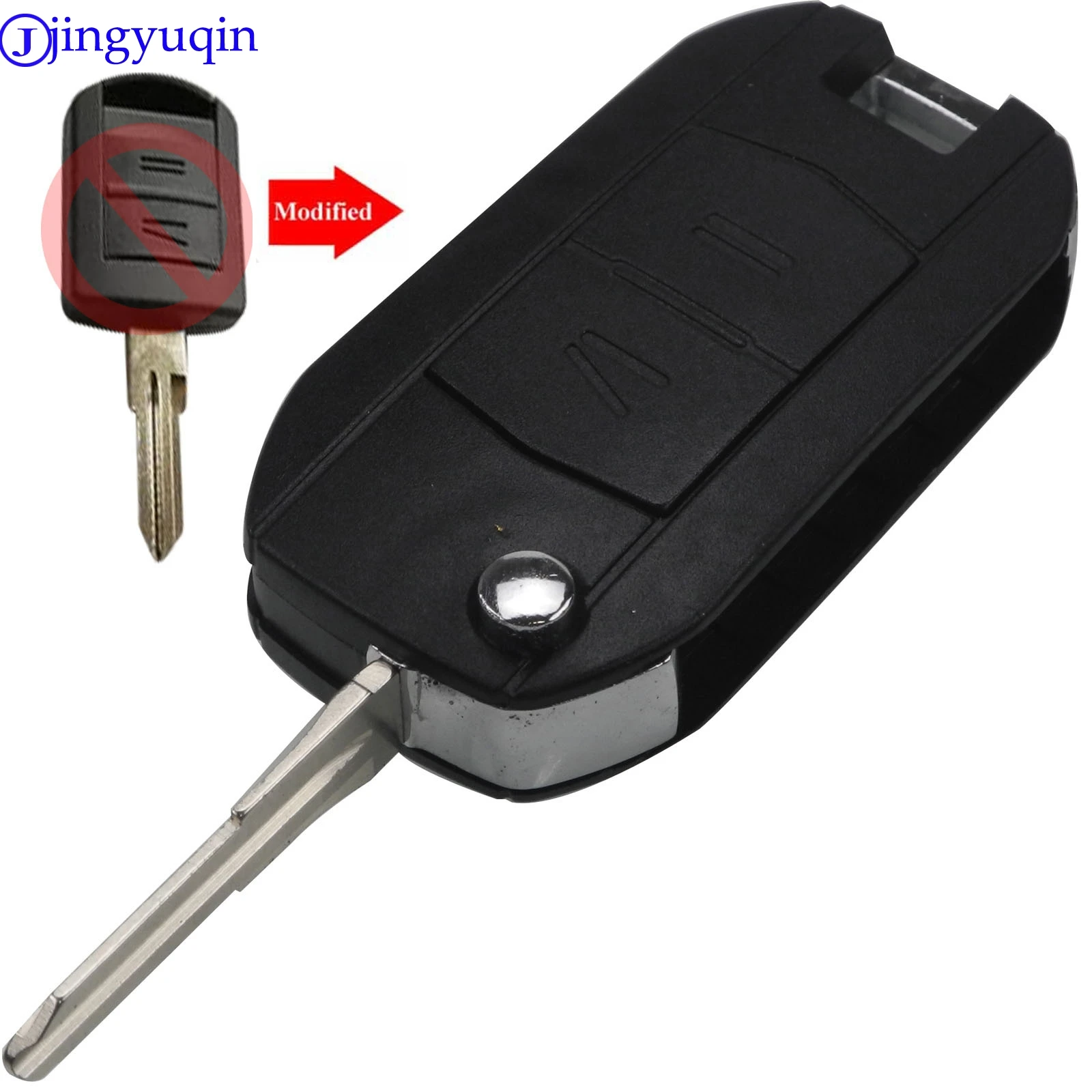 Модифицированный чехол для автомобильного ключа jingyuqin 2/3 B Vauxhall Opel Corsa C Combo Tigra Meriva