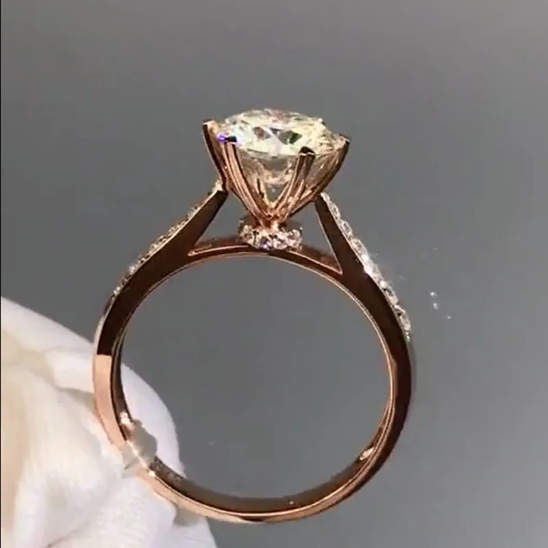 Женское золотое кольцо с бриллиантами 14 к 4 карат|Кольца| |