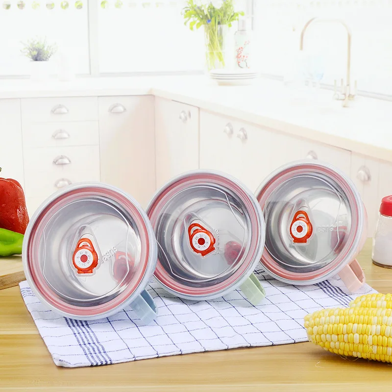 304 миска для лапши быстрого приготовления из нержавеющей стали с крышкой туба