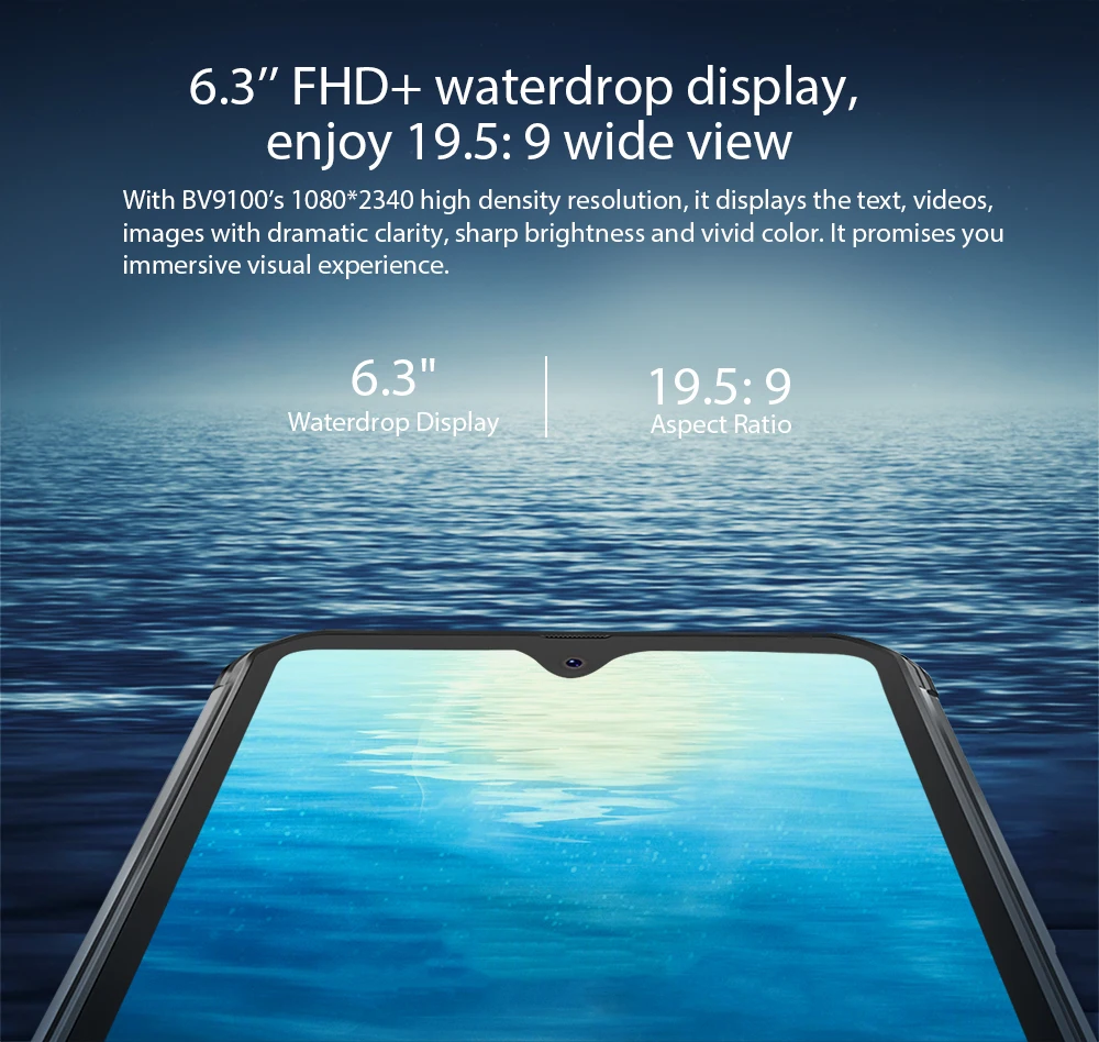 Blackview BV9100 6," 13000 мАч NFC прочный IP68 Ударопрочный мобильный телефон android 9,0 Helio P35 Восьмиядерный 4G Смартфон быстрая зарядка