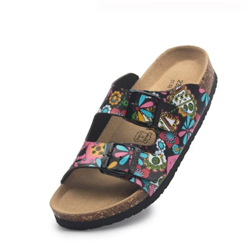 Шлепанцы унисекс на пробковой платформе повседневные уличные сандалии для