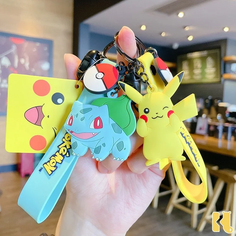 Милые брелоки с героями мультфильмов Покемон Пикачу чармандер Бульбазавр