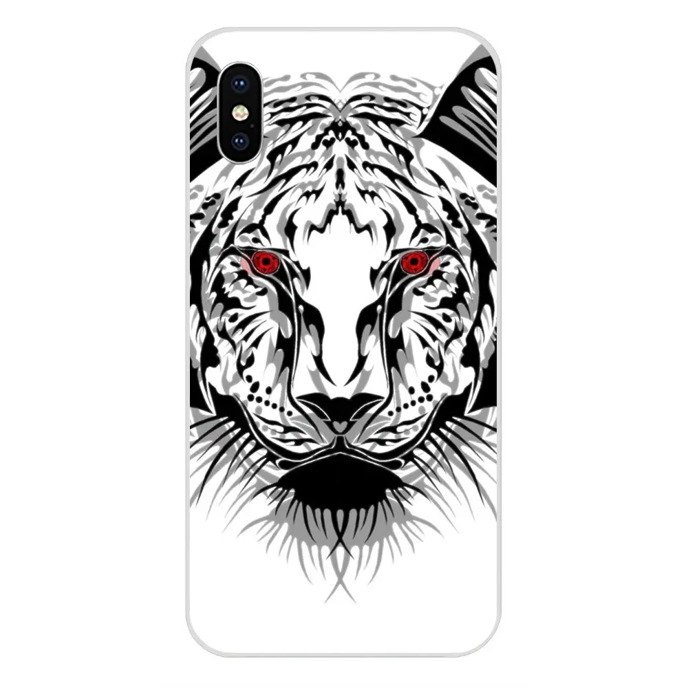 Black And White Tiger Fiercely Angry For Xiaomi Mi3 Mi4 Mi4C Mi4i Mi5 Mi 5S 5X 6 6X 8 SE Pro Lite A1 Max Mix 2 Note 3 4 | Мобильные