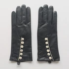 Женские зимние перчатки GOURS, черные перчатки из натуральной козьей кожи, со скидкой, KCL, 2019