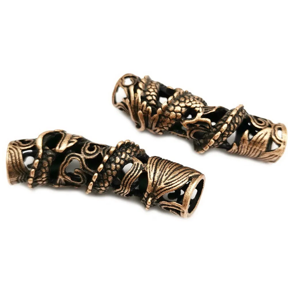 

Aaazee Antique Copper Dragon Slider for Bracelet Making 2 Pieces
