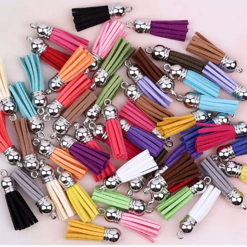 

1 Set Key Chain Rings Pendants Keychain Tassel DIY Crafts Jewelry Earrings Making Accessories