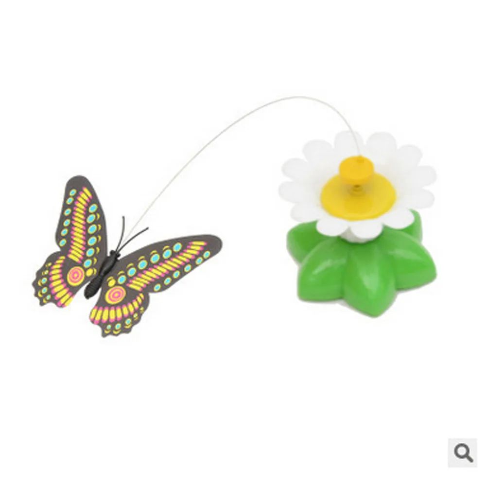 

50@ Pet Toys For Cats Pet Supplies Dog Accessories Electric Rotating Seat Butterfly Funny Cat Pet Toy Cat Kitten