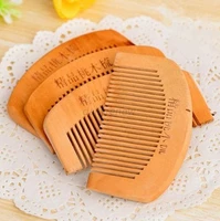 natural anti static health care peach wooden comb head massage styling tool popular natural health care hair comb hairbrush