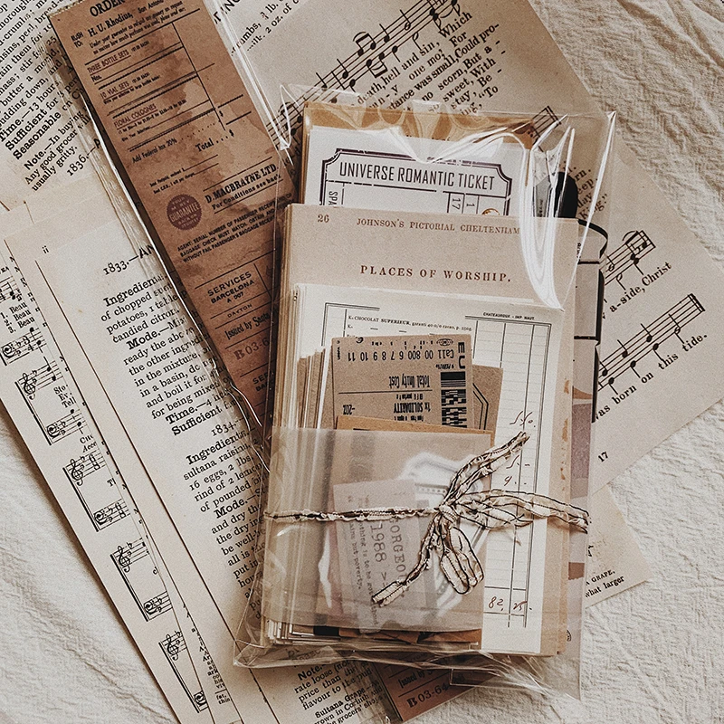 200 шт винтажный дорожный билет декоративные заметки справочный материал Сделай
