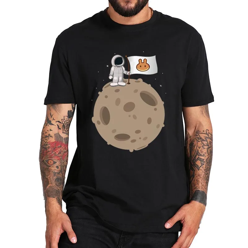 

Pancake Swap Token Moon Flag T Shirt CAKE Crypto Hodler Finance Altcoin T-Shirt Short Sleeved Soft Breathable Tee Tops EU Size