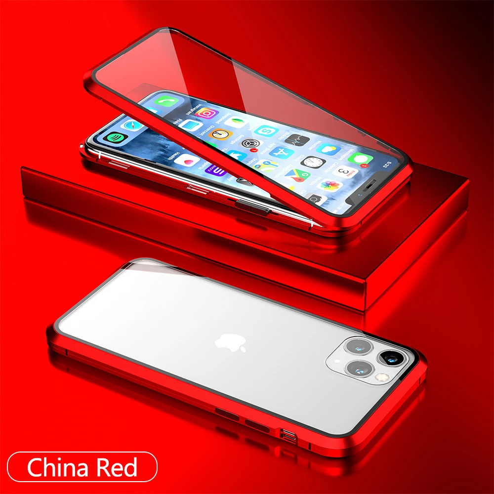 Металлический магнитный чехол Swalle для iPhone 11 Apple Pro Xs Max X Xr 7 8 Plus телефона|Бамперы| |