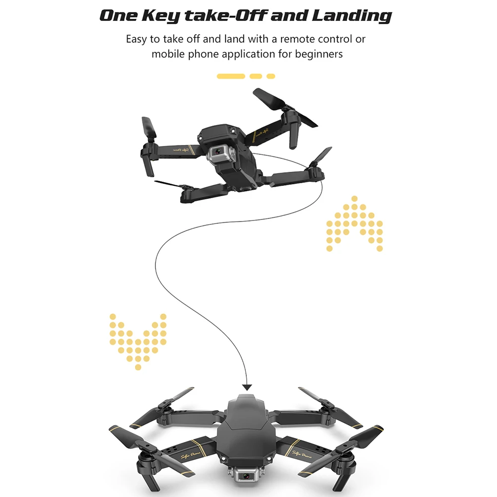 Перезаряжаемый портативный складной Wi Fi приложение управления FPV с сумкой для