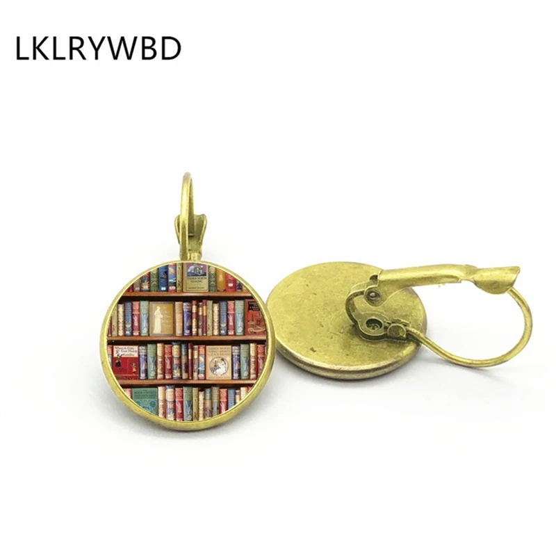 

LKLRYWBD / Retro Love Writing Real Book Earrings Couple Earrings Ladies Jewelry Gift