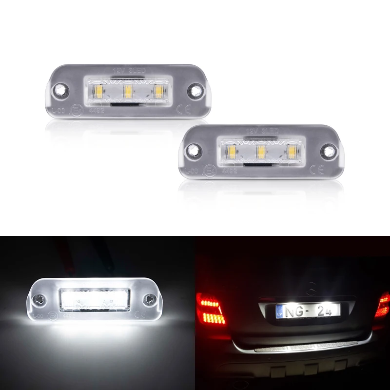 Для Benz ML GL R Class W164 W251 Белый SMD без ошибок светодиодный номерной знак лампа OEM: