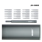 JAKEMY 25 в 1 JM-8168 Магнитный S2 прецизионных отверток комплект с Алюминий сплав ручка для телефонов портативных ПК Ремонт