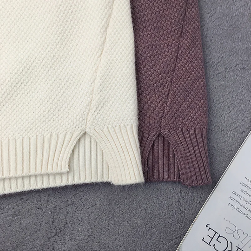 OHCLOTHING 2021 new spring Korean Short all-match winter sweater knitted shirt with long sleeves and loose women | Женская одежда